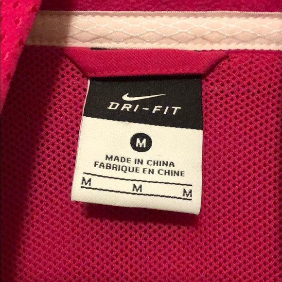 Nike Dri Fit Raspberry Zip Up Track Jacket - Picture 2 of 5